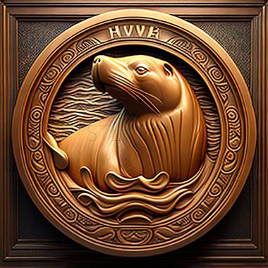 3D model Hoover seal famous animal (STL)